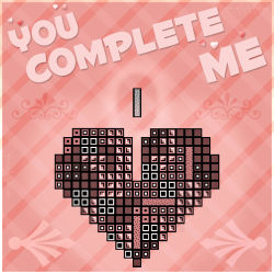 Rule 34 | english text, heart, highres, pink background, retro artstyle, simple background, tagme, tetris, valentine