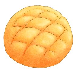 Rule 34 | bread, food, food focus, haboban, melon bread, no humans, original, simple background, still life, white background