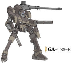 Rule 34 | armored core, armored core: for answer, cannon, dual wielding, from software, gatling gun, grenade launcher, gun, holding, mecha, robot, weapon
