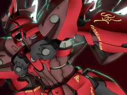 Rule 34 | armor, bad id, bad pixiv id, black background, cable, from side, machinery, mackey (mthc riku), mecha, no humans, precure, robot, simple background, tattoo, weltall-id, xenogears