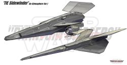 Rule 34 | asterozoa, commentary, copyright name, english commentary, flying, from above, from side, highres, no humans, original, science fiction, spacecraft, star wars, starfighter, tie fighter, vehicle focus, vehicle name