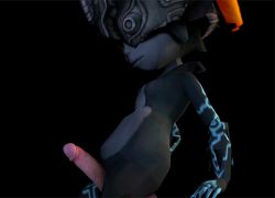 Rule 34 | 1girl, 3d, animated, animated gif, disembodied penis, lowres, midna, nintendo, penis, pointy ears, the legend of zelda, the legend of zelda: twilight princess, uncensored