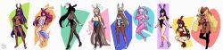 Rule 34 | 6+girls, absurdres, alice (nikke), amber (genshin impact), anger vein, angry, animal ears, animal nose, arm at side, armlet, asuna (blue archive), asuna (bunny) (blue archive), bare shoulders, barefoot, between legs, black bow, black footwear, black gloves, black hair, black hairband, black leotard, black pantyhose, blue archive, blue bow, blue bowtie, blue eyes, blue leotard, blush, body fur, bodysuit, boku no hero academia, boots, bow, bowtie, bracelet, breasts, brown fur, brown hair, cleavage, cleavage cutout, closed mouth, clothing cutout, covered navel, covering nipples, covering privates, creatures (company), dark-skinned female, dark skin, detached collar, dress, earrings, embarrassed, facial mark, fake animal ears, fate/grand order, fate (series), feet, female focus, fishnet pantyhose, fishnets, full body, furry, furry female, game freak, gen 4 pokemon, genshin impact, gloves, goddess of victory: nikke, gold, gold trim, grin, groin, hair bow, hair ornament, hairband, hairclip, halo, hand between legs, hand on own chest, hand on own hip, hand up, hand wraps, hands up, high heels, highleg, highleg leotard, highres, holding own arm, hoop earrings, jewelry, karin (blue archive), karin (bunny) (blue archive), karrobyte, knees together feet apart, large breasts, leg up, legs, leotard, long ears, long hair, long sleeves, looking at viewer, looking to the side, lopunny, matching hair/eyes, medium breasts, meme attire, mirko, mole, mole on breast, multicolored background, multiple girls, navel, nintendo, nitocris (fate), nose blush, open mouth, original, pantyhose, pelvic curtain, pink bodysuit, pink eyes, pink footwear, pink hairband, pixel art, pokemon, pokemon (creature), ponytail, purple eyes, purple hair, rabbit ears, rabbit girl, rabbit tail, red eyes, red footwear, red hair, red leotard, reverse bunnysuit, reverse outfit, sakurajima mai, seishun buta yarou, shiny clothes, shiny skin, shoes, shoulder cutout, shrug (clothing), sidelocks, small breasts, smile, speech bubble, spoken squiggle, squatting, squiggle, standing, standing on one leg, stomach, strapless, strapless dress, strapless leotard, swept bangs, teeth, thigh boots, thighband pantyhose, thighs, traditional bowtie, trait connection, twintails, two-tone fur, very long hair, watermark, white bow, white bowtie, white dress, white gloves, white hair, white hairband, white leotard, yellow bow, yellow bowtie, yellow eyes, yellow fur, yellow hairband
