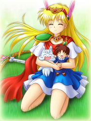Rule 34 | 1990s (style), absurdres, akazukin chacha, arrow (projectile), blonde hair, bow, doll, closed eyes, highres, magical princess