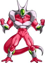 Rule 34 | 1boy, absurdres, alien, alternate form, armor, aura, clenched hand, clenched hands, colored skin, cooler (dragon ball), debris, dragon ball, dragon ball fighterz, dragonball z, full body, highres, muscular, no humans, official art, pink skin, record, red eyes, solo, tail