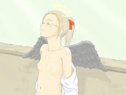 Rule 34 | 00s, angel wings, haibane renmei, hikari (haibane), ponytail, tagme, wings