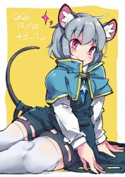 Rule 34 | artist request, highres, nazrin, smile, tagme, thick thighs, thighhighs, thighs, touhou