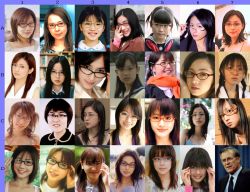 Rule 34 | 6+girls, asian, chart, donald rumsfeld, glasses, multiple girls, photo (medium), tagme