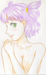 Rule 34 | green eyes, orika nekoi, purple hair, tagme, unyl-chan