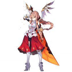 Rule 34 | 1girl, armor, armored boots, bare shoulders, benghuai xueyuan, boots, breasts, full body, gauntlets, hair between eyes, hair ornament, high heel boots, high heels, holding, holding sword, holding weapon, honkai (series), long hair, medium breasts, official art, pink hair, red eyes, sword, third-party source, transparent background, weapon, zofia (benghuai xueyuan)