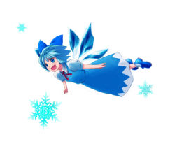 Rule 34 | 1girl, 7c, bow, cirno, female focus, full body, solo, embodiment of scarlet devil, touhou