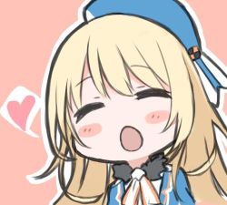 Rule 34 | 10s, 1girl, :o, atago (kancolle), blonde hair, blush, character request, ganesagi, hat, kantai collection, lowres, md5 mismatch, open mouth, solo