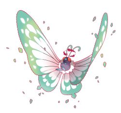 Rule 34 | absurdres, antennae, artist request, blank eyes, bug, butterfly, butterfree, creatures (company), fangs, flying, game freak, gen 1 pokemon, gigantamax, gigantamax butterfree, highres, insect, jpeg artifacts, nintendo, no humans, official art, pokemon, pokemon (creature), pokemon swsh, red eyes, simple background, smoke, solo, white background, wings