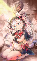 Rule 34 | 1girl, animal ear fluff, animal ears, apron, black capelet, black footwear, black skirt, blue eyes, blush, bow, camomi, capelet, cat ears, cat girl, cat tail, commentary request, covered navel, ears through headwear, flower, hair between eyes, hair flower, hair ornament, hair ribbon, hairclip, head tilt, highres, hood, hood up, indoors, long hair, looking at viewer, hugging object, original, oversized object, parted lips, pink flower, pleated skirt, red bow, red ribbon, ribbon, shoes, sitting, skirt, solo, tail, twintails, wariza, white apron, white hair, wrist cuffs
