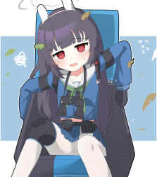 Rule 34 | 1girl, @ @, ahoge, animal ears, black gloves, black hair, blue archive, blue serafuku, blush, bolt action, fake animal ears, gloves, green neckerchief, gun, hagoonha, halo, headband, highres, in container, knee pads, leaf, leaf on head, long hair, long sleeves, looking at viewer, miyu (blue archive), mosin-nagant, neckerchief, no shoes, pantyhose, parted lips, pink eyes, puffy long sleeves, puffy sleeves, rabbit ears, rifle, sailor collar, school uniform, serafuku, shoes, sidelocks, single knee pad, sitting, sneakers, solo, tearing up, trash can, two-tone gloves, weapon, white gloves, white halo, white pantyhose, white sailor collar