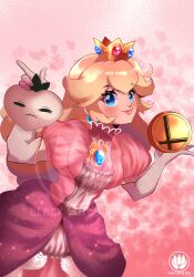 food fruit highres mario_bros nintendo peach princess super_smash_bros.