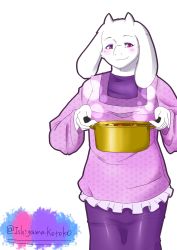 Rule 34 | artist request, furry, goat, highres, red eyes, smile, toriel, undertale