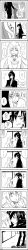 Rule 34 | 1boy, 1girl, absurdres, black hair, blush, comic, couple, dress, face-to-face, family, formal, greyscale, hetero, highres, imminent kiss, iron maiden jeanne, jewelry, long hair, long image, monochrome, necktie, aged up, oto-010, partially translated, peeking, shaman king, spoilers, suit, tall image, tao men, tao ren, translation request, white hair