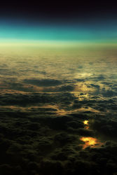 Rule 34 | above clouds, cloud, highres, horizon, no humans, original, photorealistic, realistic, sarugetty, scenery, shimei jien