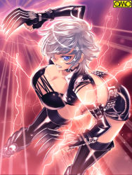 Rule 34 | breasts, claws, large breasts, lightning, lowres, omc, silver hair