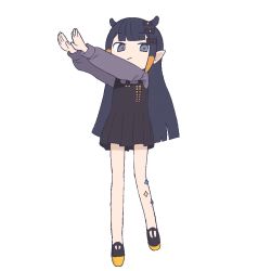 Rule 34 | animated, animated gif, artist request, black hair, blue eyes, blunt bangs, dancing, flat chest, hololive, hololive english, internet overdose, long sleeves, looping animation, needy girl overdose, ninomae ina&#039;nis, ninomae ina&#039;nis (casual), non-web source, orange hair, puffy long sleeves, puffy sleeves, tentacle hair, tentacles, virtual youtuber, white background