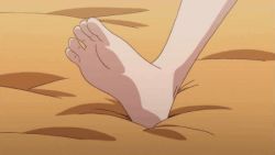 Rule 34 | 10s, 1girl, animated, animated gif, barefoot, feet, kono bijutsubu niwa mondai ga aru!, lowres, no shoes, no socks, soles, toe scrunch, toes, usami mizuki