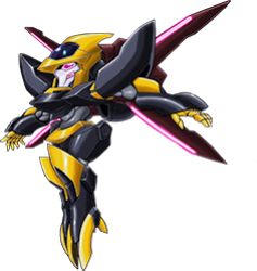 Rule 34 | code geass, extra eyes, floating, looking ahead, lowres, mecha, no humans, official art, open hands, red eyes, robot, science fiction, shinkirou, solo, super robot wars, super robot wars x, t-pose, transparent background