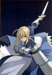 Rule 34 | 00s, 1girl, armor, armored dress, artoria pendragon (fate), blonde hair, dress, excalibur (fate/stay night), fate/stay night, fate (series), saber (fate), shingo (missing link), solo