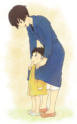 Rule 34 | 00s, 1boy, 1girl, age difference, bad id, bad pixiv id, brown hair, child, gake no ue no ponyo, jas (littlecrime), lisa (ponyo), mother and son, short hair, size difference, sosuke, studio ghibli