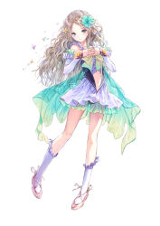 Rule 34 | 1girl, absurdres, blonde hair, blue eyes, blue reflection, blue reflection (series), breasts, clothing cutout, collarbone, dress, elbow gloves, expressionless, flower, frills, full body, gloves, hair flower, hair ornament, high heels, highres, kishida mel, long hair, looking at viewer, magical girl, navel, navel cutout, official art, petals, scan, see-through, shijou raimu, short dress, simple background, sleeveless, small breasts, solo, standing, wavy hair, white background, white legwear