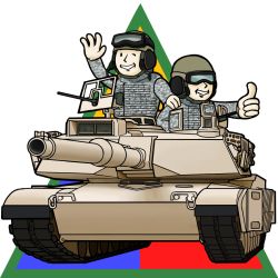 Rule 34 | 2boys, caterpillar tracks, commentary, emblem, english commentary, fallout (series), gun, gun shield, hand up, hat, m1 abrams, machine gun, male focus, military, military hat, military uniform, military vehicle, motor vehicle, multiple boys, one eye closed, see-through, shield, smile, tank, thumbs up, transparent, transparent armor gun shield, transparent background, uniform, vault boy, weapon, white background, wwwww (sswwwww)