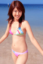 Rule 34 | beach, bikini, highres, ocean, photo (medium), swimsuit, takagawa hanako