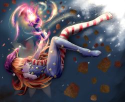 Rule 34 | 1girl, american flag dress, american flag legwear, blonde hair, clownpiece, fairy wings, fire, floating, full body, hat, highres, houdukixx, jester cap, long hair, looking at viewer, neck ruff, no shoes, pantyhose, pink eyes, polka dot, short sleeves, solo, star (symbol), star print, striped clothes, striped pantyhose, torch, touhou, very long hair, wings