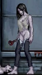 Rule 34 | 1girl, breasts, female zombie, large breasts, lowres, parasite in city, tagme