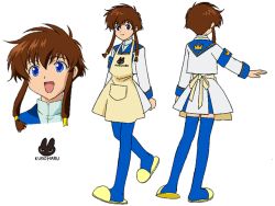 Rule 34 | angelic layer, blue eyes, brown hair, school uniform, serafuku, suzuhara misaki, thighhighs