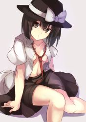 Rule 34 | 1girl, hat, janne cherry, open clothes, short hair, touhou, usami renko