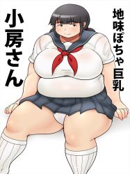 Rule 34 | 1girl, black hair, breasts, fat, large breasts, obese, shimejix, tagme