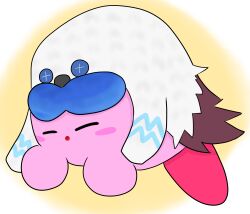 Rule 34 | absurdres, closed eyes, frosty ice kirby, highres, ice kirby, kirby, kirby (series), kirby and the forgotten land, nintendo, open mouth, sleeping