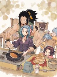 Rule 34 | 2boys, 3girls, animal, black hair, blue hair, cat, downscaled, fairy tail, family, father and daughter, father and son, gajeel redfox, husband and wife, levy mcgarden, md5 mismatch, mother and daughter, mother and son, multiple boys, multiple girls, pantherlily, resized, rusky