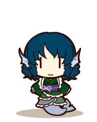Rule 34 | 1girl, blue hair, fins, fish tail, lowres, short hair, socha, tail, touhou, transparent background, wakasagihime, | |