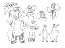 Rule 34 | 1boy, character name, character sheet, clenched teeth, dr. indigo, evil smile, fat, fat man, gloves, grin, lab coat, medium hair, monochrome, multiple views, oda eiichirou, official art, old, old man, one piece, one piece: strong world, pectorals, scarf, smile, teeth, translation request