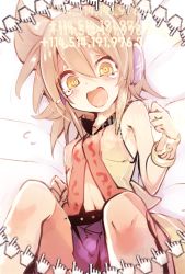 Rule 34 | 1girl, bare shoulders, blonde hair, blush, bracelet, cis (carcharias), cookie clicker, cursor, earmuffs, jewelry, light brown hair, multiple cursors, navel, number pun, open mouth, parody, short hair, sleeveless, solo, tears, touhou, toyosatomimi no miko, yellow eyes