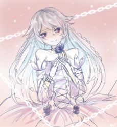 Rule 34 | 00s, 1girl, dress, long hair, pandora hearts, red eyes, white hair, will of the abyss