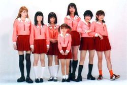 Rule 34 | 6+girls, asian, azumanga daiou, child, cosplay, everyone, height difference, lowres, multiple girls, photo (medium)
