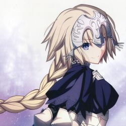 Rule 34 | 1girl, absurdres, artist request, blonde hair, blue eyes, braid, breasts, fate/grand order, fate (series), headgear, highres, jeanne d&#039;arc (fate), jeanne d&#039;arc (ruler) (fate), large breasts, long hair, looking at viewer, smile, solo