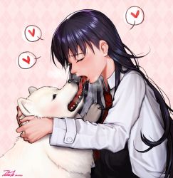 Rule 34 | bestiality, dog, hiratsuka shizuka, kiss, tagme, yahari ore no seishun lovecome wa machigatteiru.
