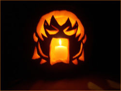 Rule 34 | azumanga daiou, bonklers, candle, halloween, jack-o&#039;-lantern, lowres, pumpkin, takino tomo