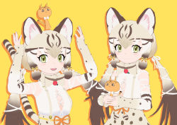 Rule 34 | absurdres, animal costume, animal ear fluff, animal ears, cat ears, cat girl, cat tail, geoffroy&#039;s cat (kemono friends), highres, kemono friends, kemono friends v project, long hair, tail, twintails, udensha, virtual youtuber