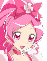 Rule 34 | 10s, 1girl, bow, cure blossom, hanasaki tsubomi, heartcatch precure!, magical girl, owarine miku, pink bow, pink eyes, pink hair, pink theme, precure, solo