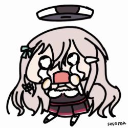 Rule 34 | 1girl, animated, animated gif, azur lane, crying, crying with eyes open, fortune (azur lane), long hair, lowres, seseren, tears